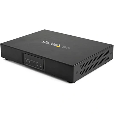 Image of StarTech.com 2x2 HDMI Video Wall Controller 4K 60Hz 2.0 Input to 4x 1080p Output Processor for Multi Screen Display Splitter RS232/Ethernet Control (ST124HDVW)