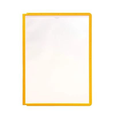 Image of Durable SHERPA Display Panels A4 Format in Yellow Pack of 5 To Be Used with Units