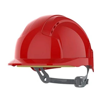 Image of JSP EVOLite Lightweight ABS Safety Helmet Slip Ratchet Red Vented (AJB160 000 600)