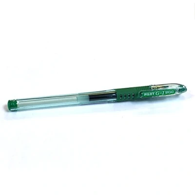 Image of Pilot G 1 Grip Roller Ball Pen Broad 1.0 Tip Green Ink (Each)