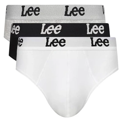 Image of Lee Men&#039;s Boxers briefs in Black/White/Grey Super Soft Touch Cotton Trunks and Stretchy Elasticated Waistband Comfortable &amp; Stretchable Multipack of 3