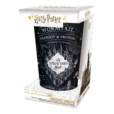 Image of ABYstyle Harry Potter XXL Glass 400ml Malandrino Map