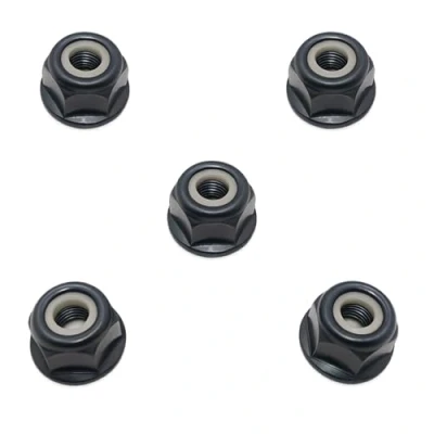 Image of Hippotech Pack of 5 10mm x 1.0 Left Hand Thread Brush Blade Bolt Nut for Stihl FS44 FS55 FS80 KM FS75 FS83 FS85 FS90 FS100 FS120 FS130 200 FS250 4126 642 7600