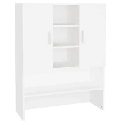 Image of vidaXL Washing Machine Cabinet White 70.5x25.5x90 cm
