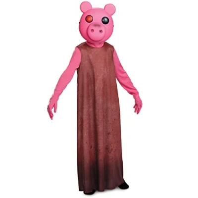 Image of Piggy Costume for Kids, Official Video Game Outfit and Mask, Size (4 6)