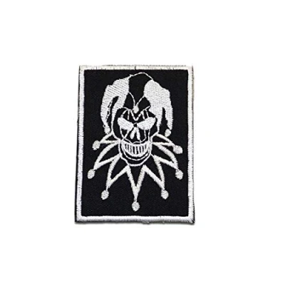 Image of Joker Biker Iron on Patches Adhesive Emblem Stickers Appliques, Size: 2.24 x 3.19 inches