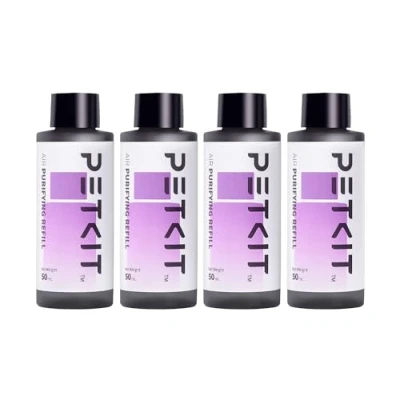 Image of PETKIT Cat Litter Deodorizer Air Purifying Refills for PURA X and MAX Self Cleaning Tray, Replaced Odor Removers Deodorant Refills, 4 Bottles/Pack