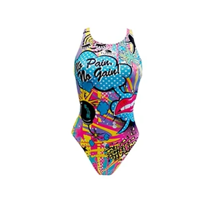 Image of Turbo Women&#039;s Crazy Comic Bikini Bottoms, Bleu Clair, Medium