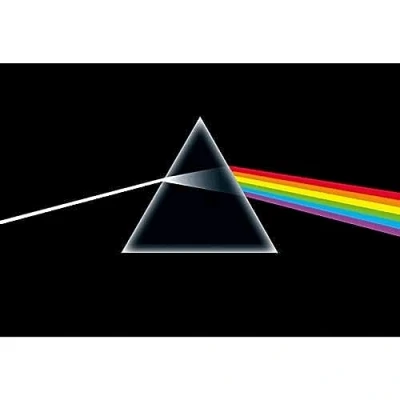Image of Pyramid International Pink Floyd Dark Side of The Moon Canvas Print, Cotton, Multicolour, 85 x 120 1.3 cm