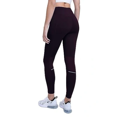 Image of TCA Women&#039;s SuperThermal Performance Workout High Waisted Running Training Tights Leggings with Pocket Gothic Grape, L