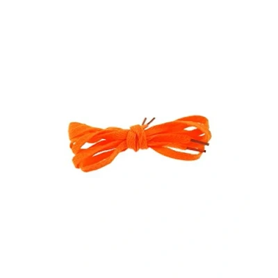 Image of Zac&#039;s Alter Ego Pair of Flat Shoelaces Neon Orange