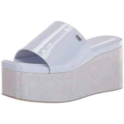 Image of DKNY Women&#039;s Adalira Platform Sandal, Lavender, 8 UK