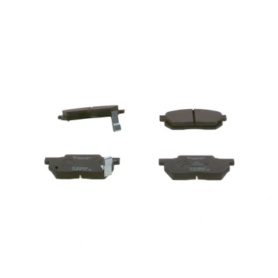 Image of 064A5SB0670, 45022SA5000, 45022SA5010, 45022SA5020, 45022SA7952 Brake pad set BOSCH 0 986 490 440 Low Metallic with acoustic wear warning
