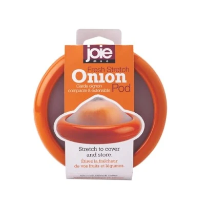 Image of Joie 35088 Onion Food Saver Stretch Pod, Silicone, Orange