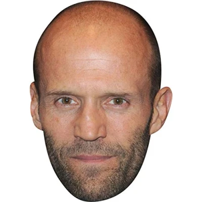 Image of FoxyPrinting Jason Statham Tv Stars Celebrity Cardboard Party Face Mask Fancy Dress