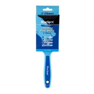 Image of Blue Spot Tools 3&quot; (75mm) Synthetic Paint Brush with Soft Grip Handle