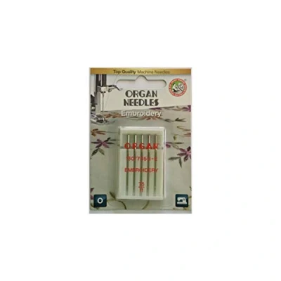 Image of Organ Brother 5 Piece 75/11 Embroidery Sewing Machine Needles