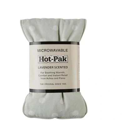 Image of Warmies Hot Pak Sage Dots Microwavable Weighted Headpack with French Lavender Scent. or Cold for Cool Relaxation and Warm Relief