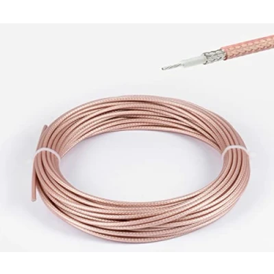 Image of Vecys RG316 Cable Low Loss RF Coaxial 50ohm 32.8FT/10M Brown