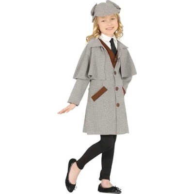 Image of FIESTAS GUIRCA Dectective Fancy Dress Costume Boy Age 10 12 Years