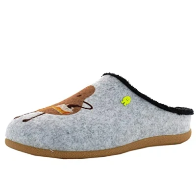 Image of HOT POTATOES Bezau, Slipper Men&#039;s, Gris