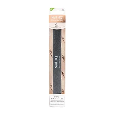 Image of Nail HQ Professional Files x 6,Black