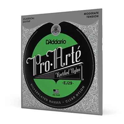 Image of D&#039;Addario Guitar Strings Pro Arte Classical EJ29 Nylon Silver Plated Wrap, Core, Rectified Trebles Moderate Tension