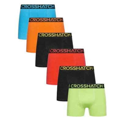 Image of Crosshatch Men&#039;s Multicoloured Boxer Shorts (6 Pack) Gift set Underwear Trunks Available in sizes: S,M,L,XL,XXL Fresh Mix L