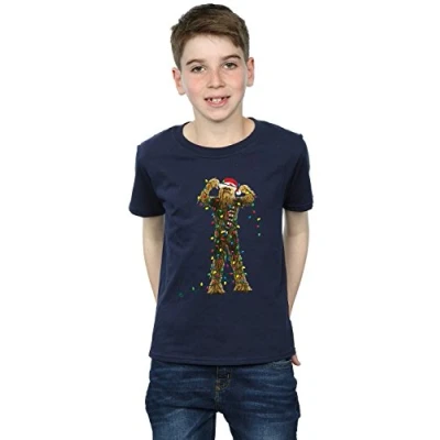 Image of Star Wars Boys Stormtrooper Command Midnight Camo T Shirt 12 13 Years Navy Blue