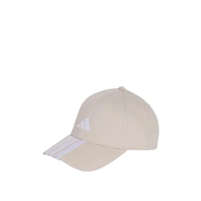 Image of adidas Sportswear Stripes NEW LOGO Baseball Cap, Size: S/M, Beige white