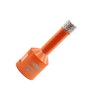 Image of BGTEC Dry Diamond Core Drill Bits Diameter 10mm for Porcelain Tile Ceramic Marble Granite with M14 Thread