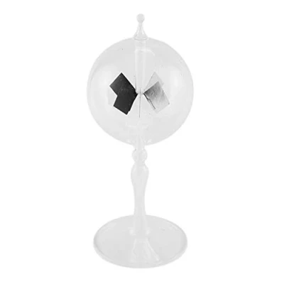 Image of Aflytep 20.5cm Glass Solar Powered Crookes Radiometer Light/Educational Teaching Study Tool/Office