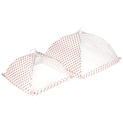 Image of Tala Gingham Food Cover, 30.5cm Diameter, porcelain, Red,