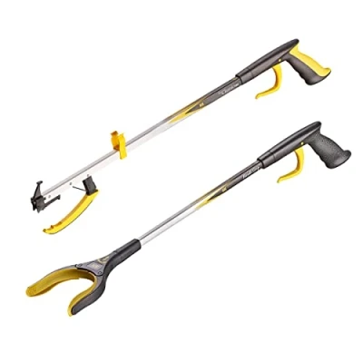 Image of 2 Pack The Helping Hand Company Reaching Aids 1 x 26 inch/66cm Classic PRO Grabber Tool &amp; 26/66cm Handi Grip Pickup Tool. Long Grabbers for Disabled, Elderly or Struggling When Bending