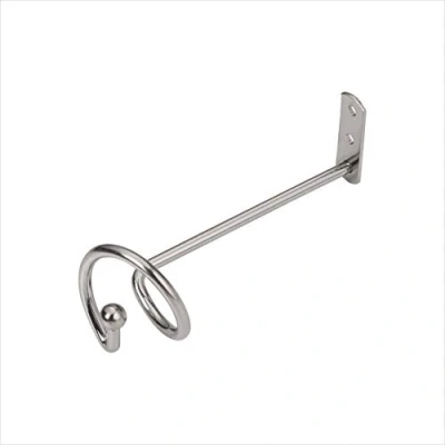 Image of HomeHarmony® Pair of Metal Curtain Swag Valance Holder Hook Holdback (Silver)