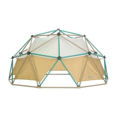 Image of LIFETIME Unisex Youth Dome Climber Jungle Gym with Attachable Canopy, Earthtone, 60 Inch UK