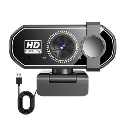 Image of 1080P Webcam for PC with Microphone, Streaming Web Camera Privacy Cover, 120View Computer Camera, Plug&amp;Play USB Cam Zoom/Teams/YouTube, Laptop/Desktop Gaming Rotatable Clip