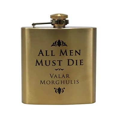 Image of Hip Flask (7oz) Boxed Game of Thrones (All Men Must Die)