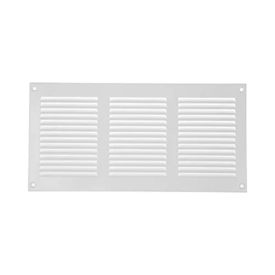 Image of 12&quot; x 6&quot; Inch / 300 150 mm White Air Vent Cover Quality Steel Return Grilles for Ceiling and Sidewall HVAC with Insect Protection Screen (11.81&#039;&#039; 5.90&#039;&#039; Inch, White)