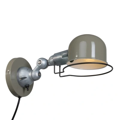 Image of Davin Dome Wall Light Industrial, Metal Aluminium