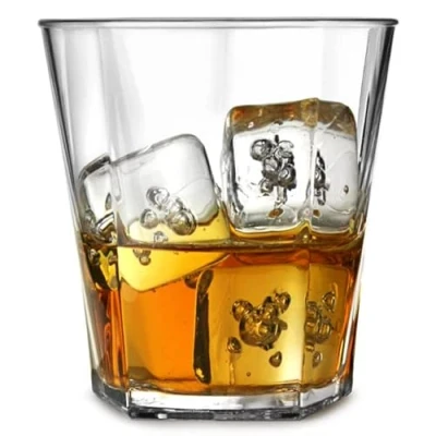 Image of Elite Penthouse Polycarbonate Rocks Tumblers 9oz / 255ml Set of 4 Plastic Glasses, Reusable Tumblers, Virtually Unbreakable
