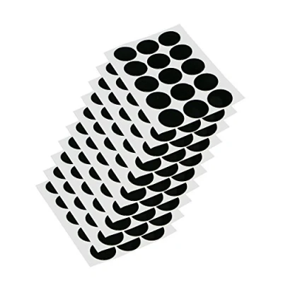 Image of Emuca Cover Screw Cover, Black, Ø20mm (0,8 inch), Set of 150