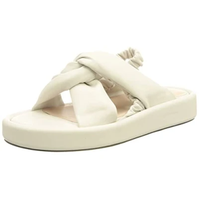 Image of L37 HANDMADE SHOES Women&#039;s Swimming Places Sandal, White, 1 UK