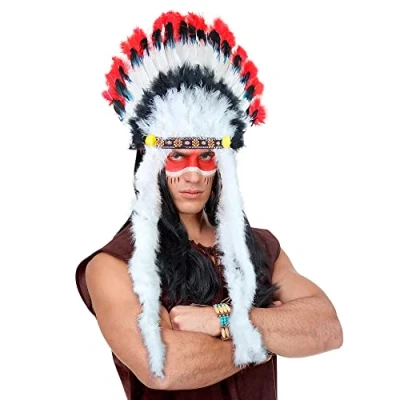 Image of Widmann 3305B Indian Headdress Multi Coloured