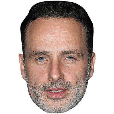 Image of Andrew Lincoln (Beard) Celebrity Mask, Flat Card Face, Fancy Dress Mask