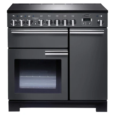 Image of Rangemaster PDL90EISL/C Professional Deluxe 90 Induction Hob Range Cooker Slate