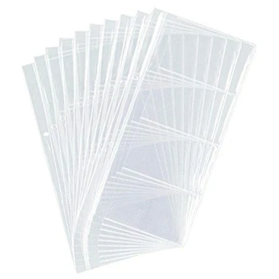 Image of Durable 238619 Replacement Business Card Sleeves for Visifix Pack of 10 Transparent