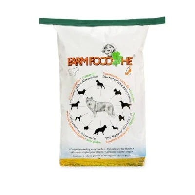 Image of Farm Food HE Gluten Free Cold Pressed Dog Food: Perfect for Sensitive Stomachs, Lifelong Seniors, and Puppies Natural &amp; Nutrient Rich Raw Dry 12kg