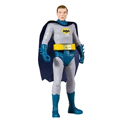 Image of McFarlane Toys, DC Multiverse, 5 inch Retro Batman Unmasked Action Figure With Word Bubbles, Collectible 1960&#039;s TV â“ Ages 12+