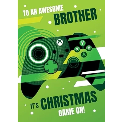 Image of XBox Brother Christmas Card, Card Gaming